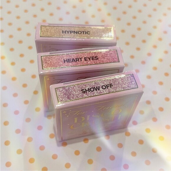 Too Faced  Disco Crush High Shine Glitter Eye + Face Sparkle- Set of 3 *BNIB* - Picture 2 of 5